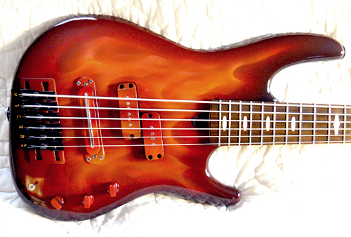 Flamed-Bass=body-Guitar-Mural